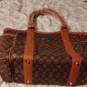 Brown Leather Tote Bag New Never Used